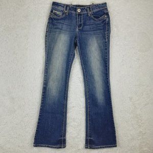 Twentyone Black Womens Jeans Siena Mid Rise Boot Cut Blue Denim Medium‎ Wash 6